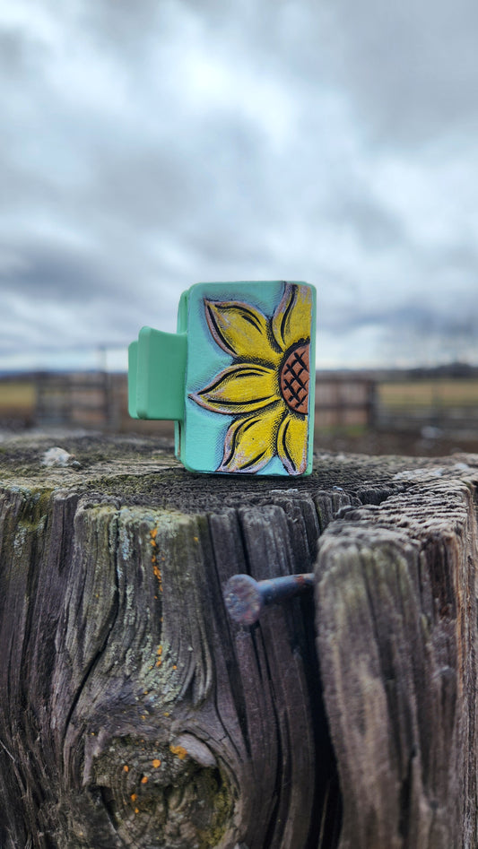 Small Sunflower Hair Clip