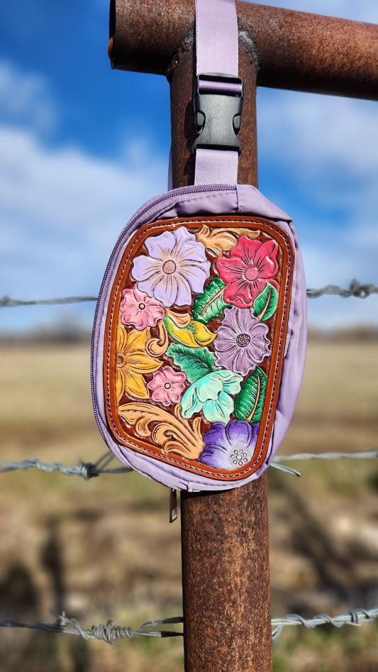 Purple Wildflower Fanny Pack