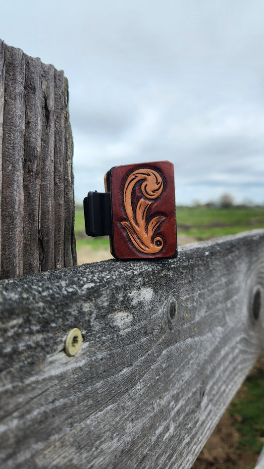 Small Brown Scroll Hair Clip