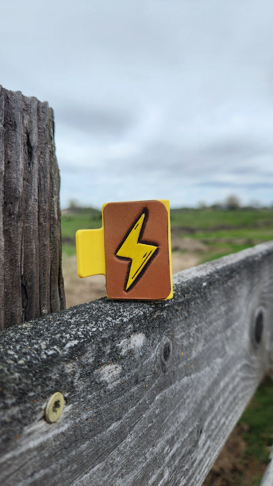 Small Yellow Lightning Hair Clip