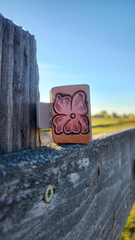 Small Light Pink Flower Hair Clip